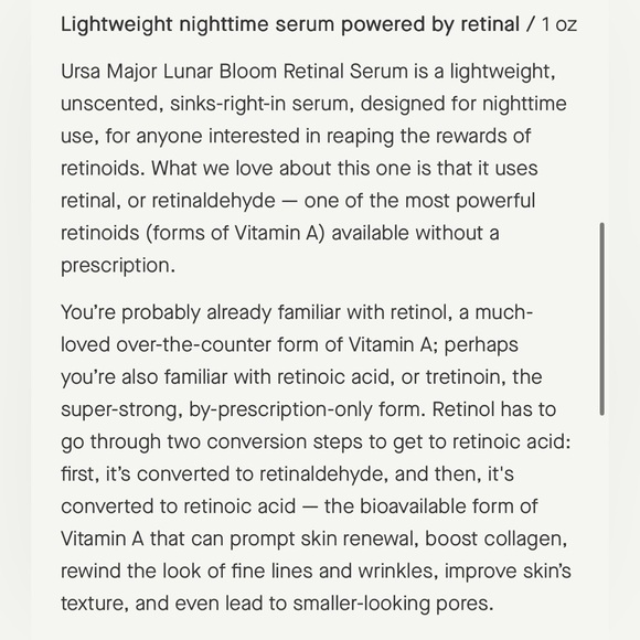 URSA MAJOR NEW Lunar Bloom Retinal Serum - Picture 4 of 5